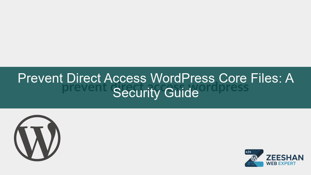 prevent direct access wordpress - A digital lock icon over a folder containing secure WordPress system files.