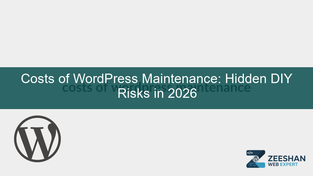 costs of wordpress maintenance - A business owner looking at a laptop with a WordPress security warning.