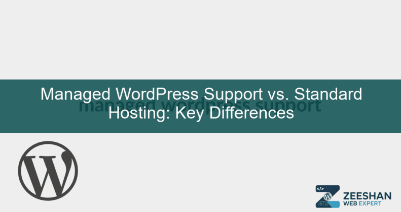 managed wordpress support - A professional developer monitoring a WordPress website dashboard for security and performance updates.