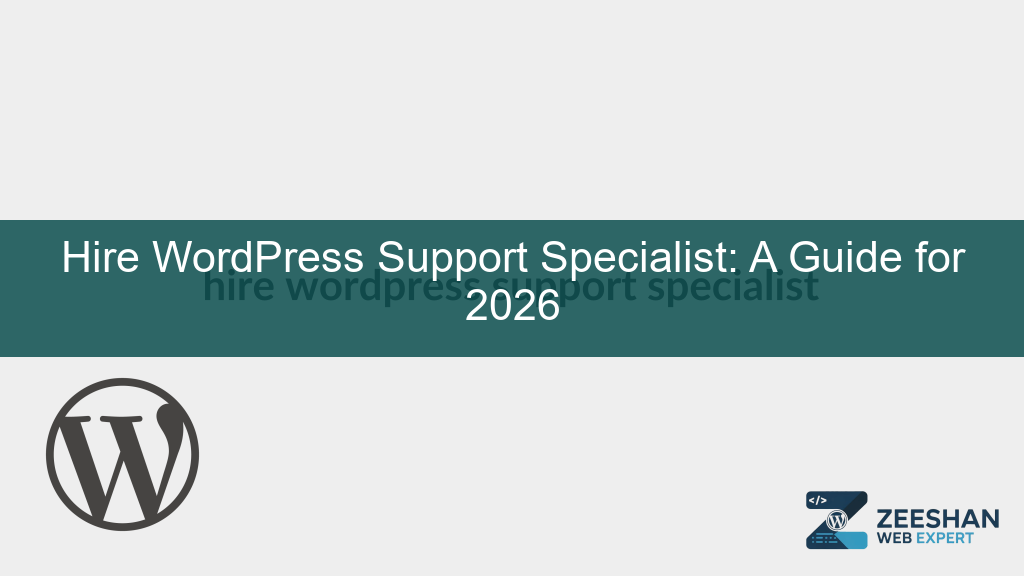 hire wordpress support specialist - A professional developer reviewing a WordPress dashboard on a laptop in a modern office setting.