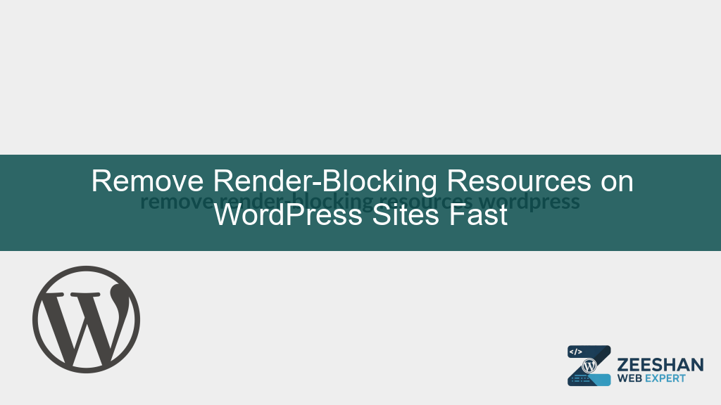 remove render-blocking resources wordpress - A developer analyzing a website speed report on a laptop screen with green scores