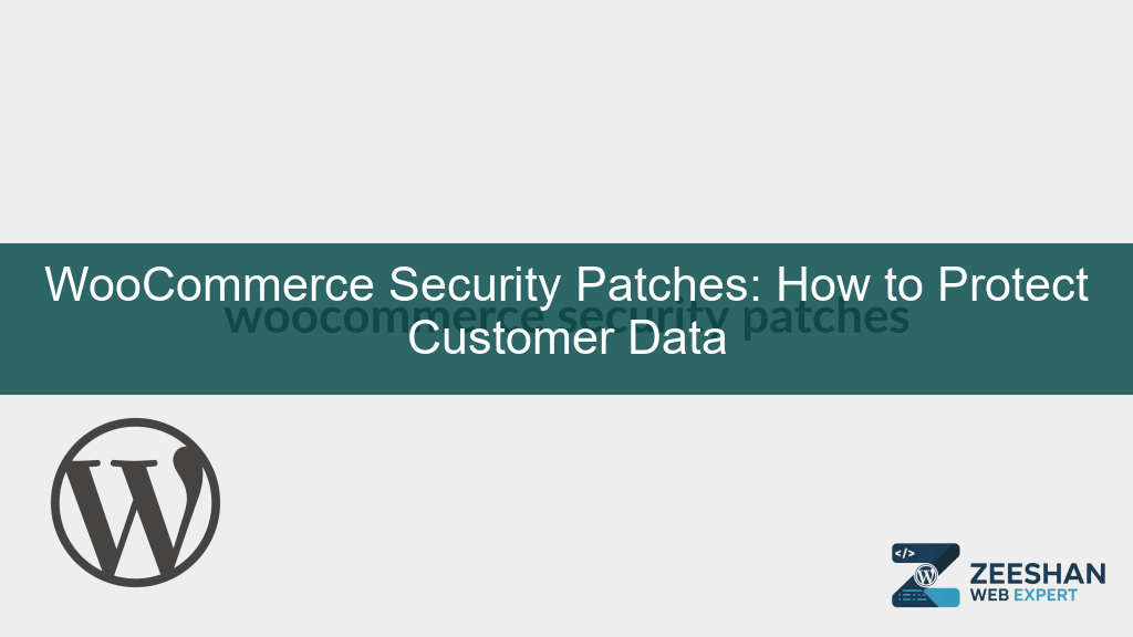 woocommerce security patches - A digital shield icon over a WordPress e-commerce dashboard representing data protection.