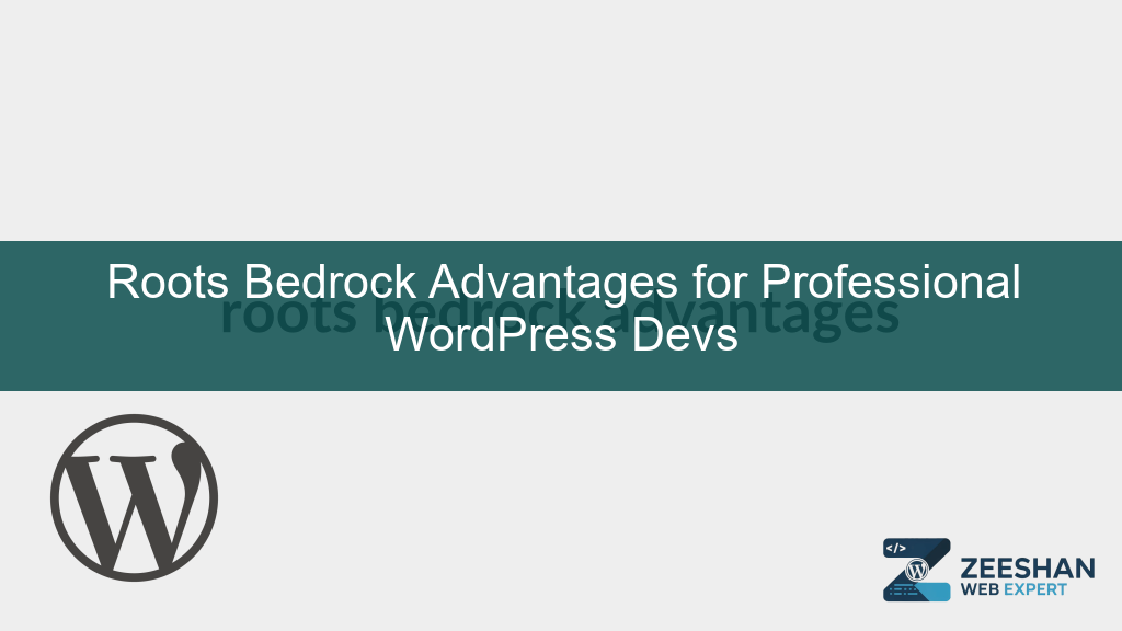 roots bedrock advantages - a developer using a terminal and code editor to manage a modern WordPress site structure.