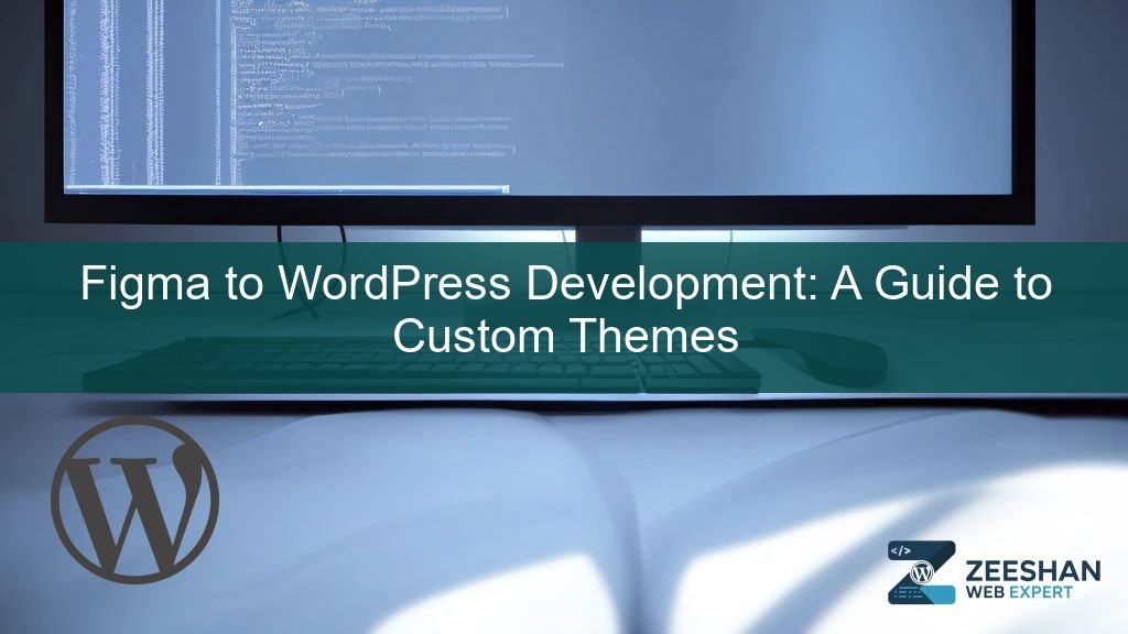 figma to wordpress development - A developer comparing a Figma prototype with a live WordPress website on dual monitors.