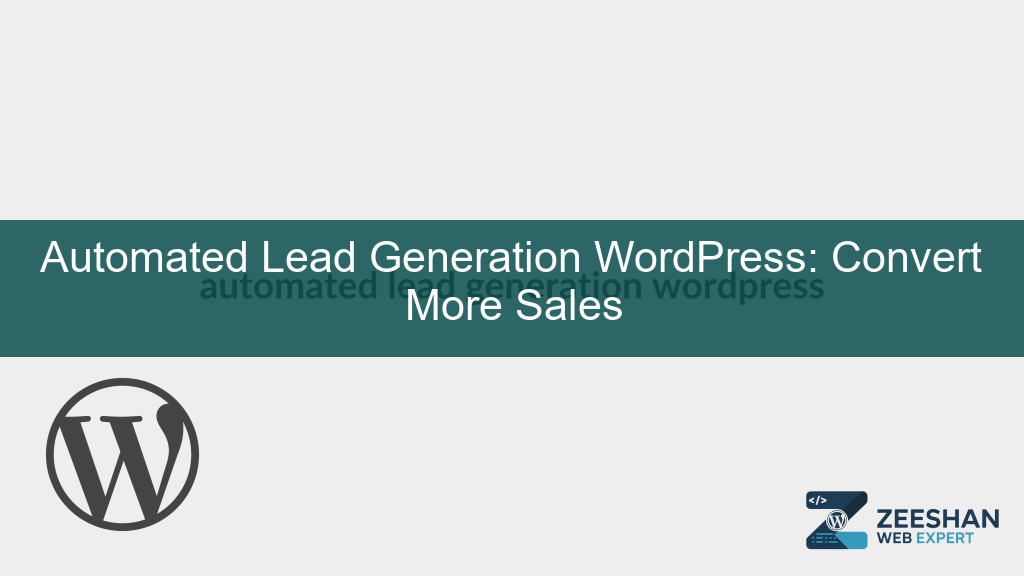 automated lead generation wordpress - A business owner viewing a sales automation dashboard on a laptop with growth charts.