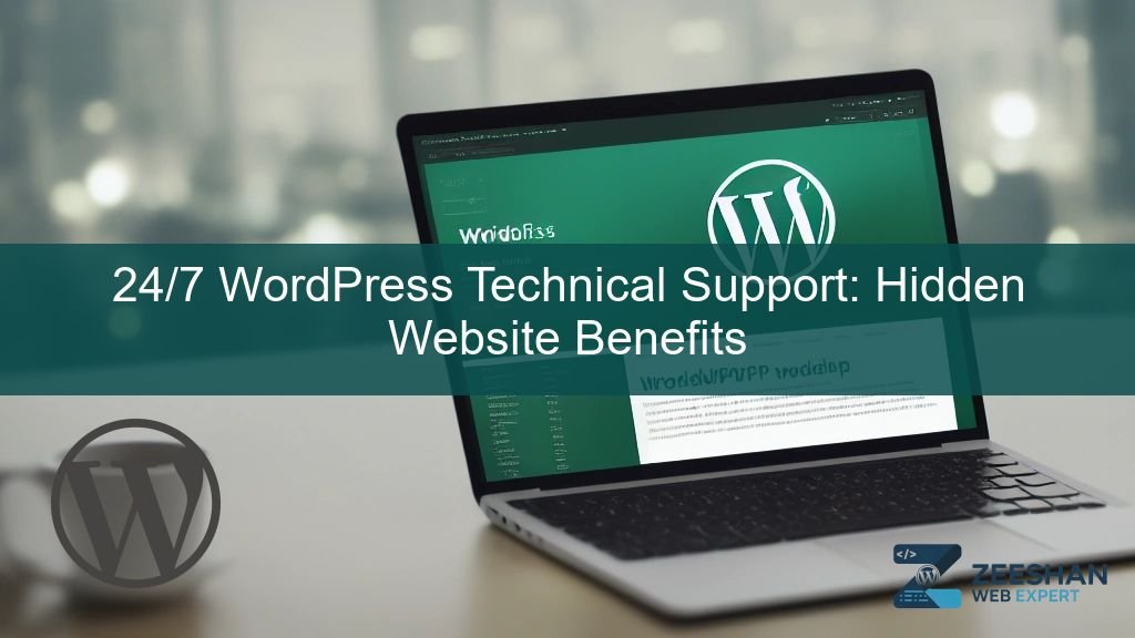 24/7 wordpress technical support - A developer monitoring a website dashboard with uptime charts on a laptop screen.