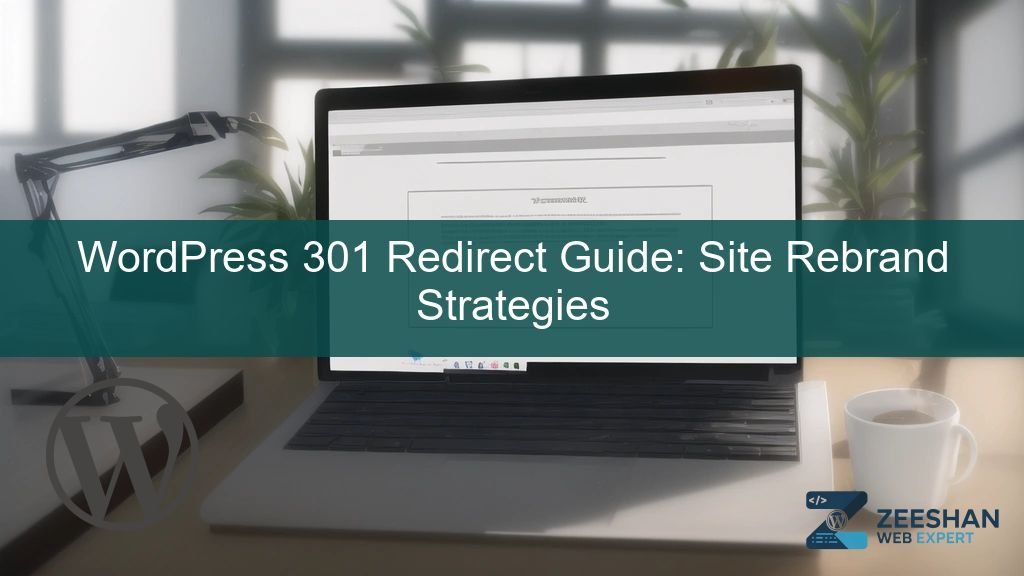 wordpress 301 redirect guide - A developer managing URL redirects on a WordPress dashboard during a website rebranding process.