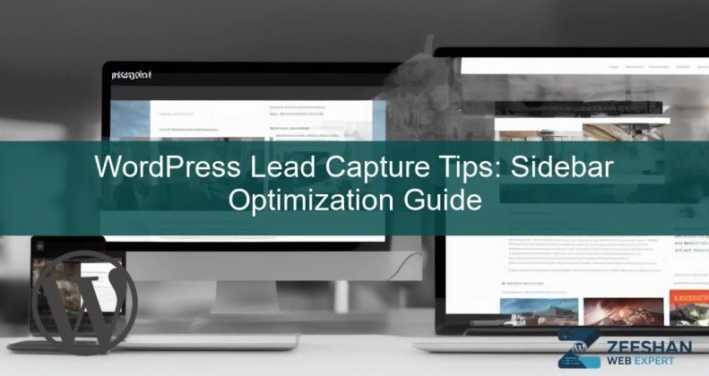 wordpress lead capture tips - A high-converting WordPress sidebar with an email signup form and clear call to action.