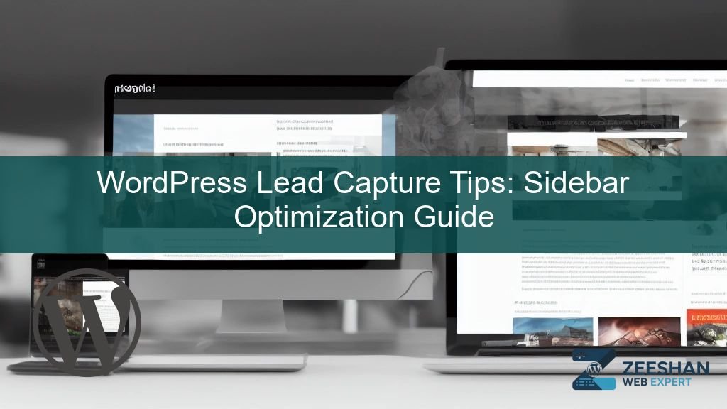 wordpress lead capture tips - A high-converting WordPress sidebar with an email signup form and clear call to action.