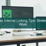 wordpress internal linking tips - A web developer mapping a website architecture on a clear glass board in a modern office.