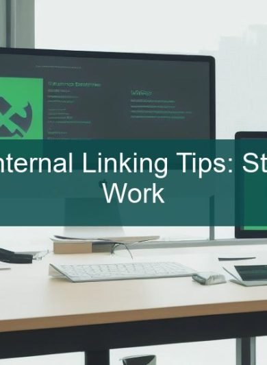 wordpress internal linking tips - A web developer mapping a website architecture on a clear glass board in a modern office.