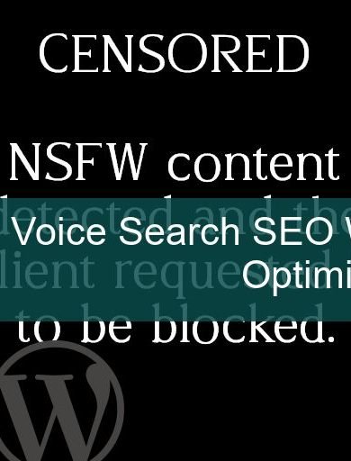 voice search seo wordpress - A professional speaking into a smartphone while managing a WordPress site on a laptop screen.