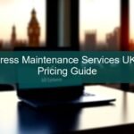 wordpress maintenance services uk - A professional developer monitoring a WordPress dashboard on a high-resolution monitor.