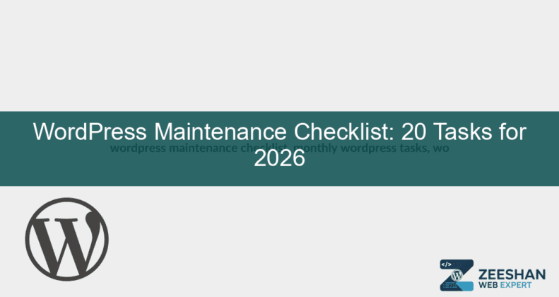 wordpress maintenance checklist — business owner reviewing website health on a tablet