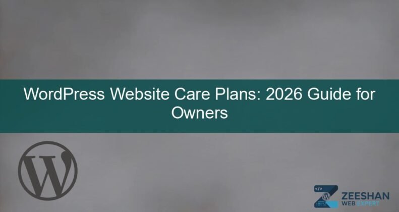 wordpress website care plan — a business owner reviewing a security dashboard on a tablet