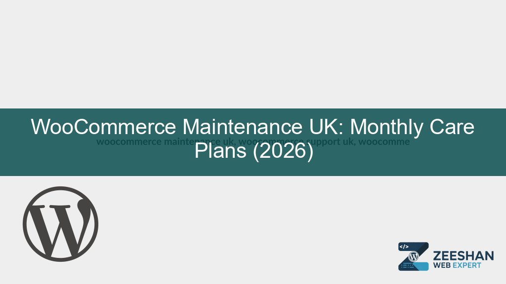 woocommerce maintenance uk — professional developer monitoring an e-commerce dashboard for security and performance