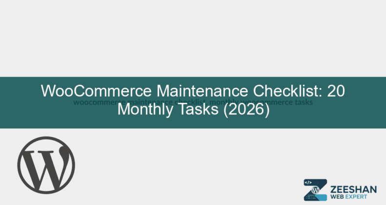 woocommerce maintenance checklist — digital store owner reviewing a website health dashboard on a tablet