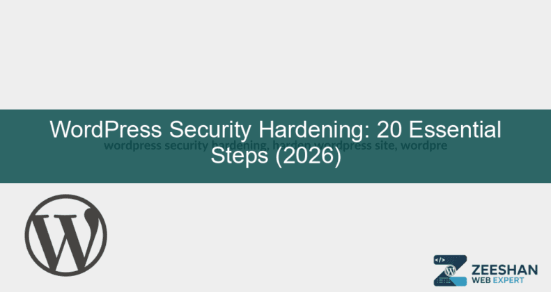 wordpress security hardening — a digital shield icon protecting a WordPress website dashboard from cyber threats