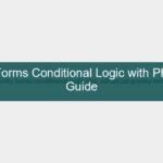 gravity forms conditional logic php — a developer customising WordPress form fields with PHP code