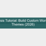 themosis tutorial — a developer writing clean PHP code on a laptop in a modern office