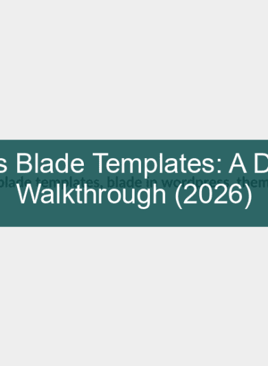 themosis blade templates — developer writing Laravel Blade code for a custom WordPress theme